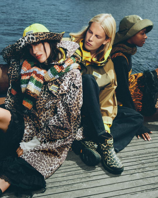 Official image for GANNI x Hunter limited-edition collaboration