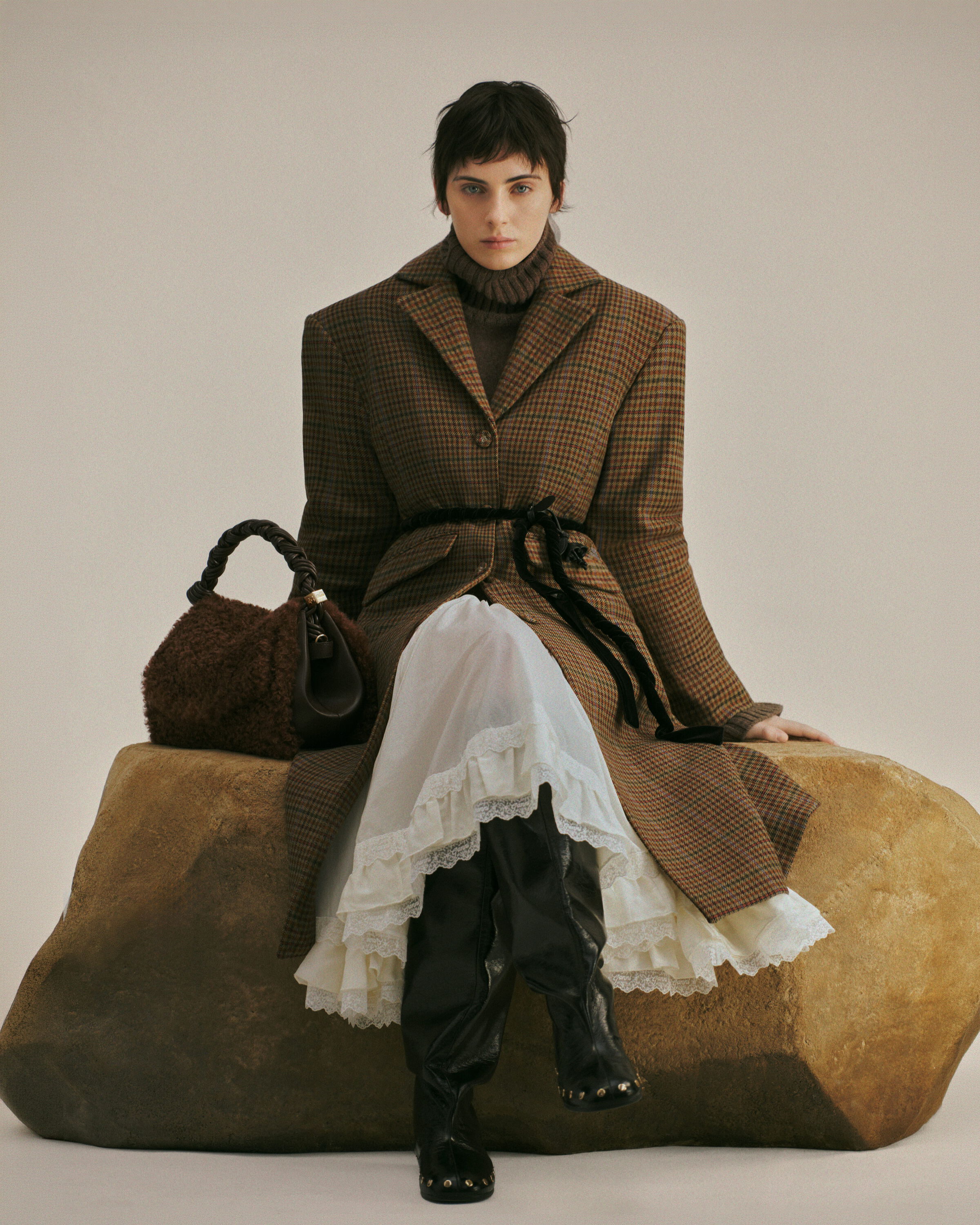 Luxe Brown Dressing for the Cool Months