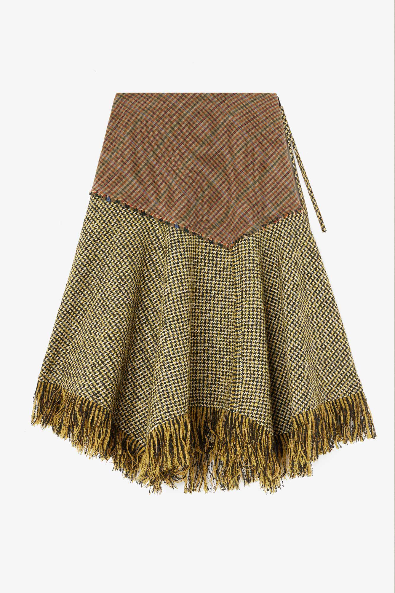 Skirt in Patchwork Check