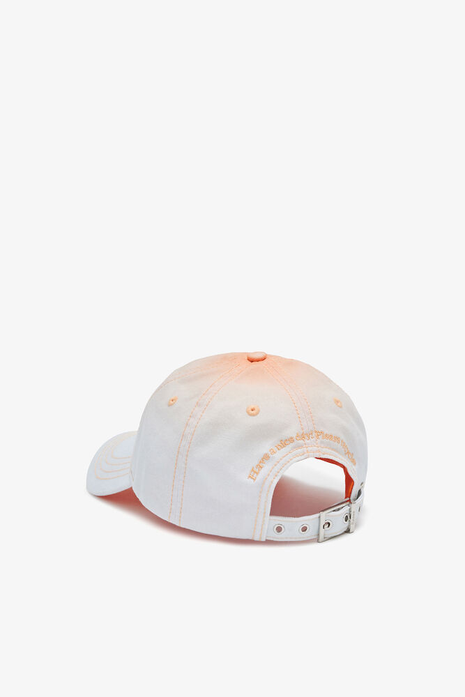Cap in Printed Ombre, Cantaloupe