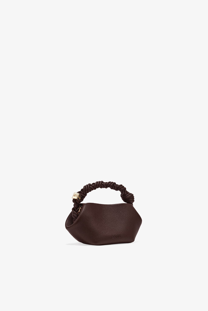 Mini Bou Bag in Grained Brown, Chicory Coffee