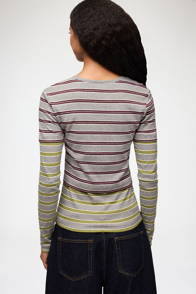 Long-sleeve Top in Double Stripe, Port Royale