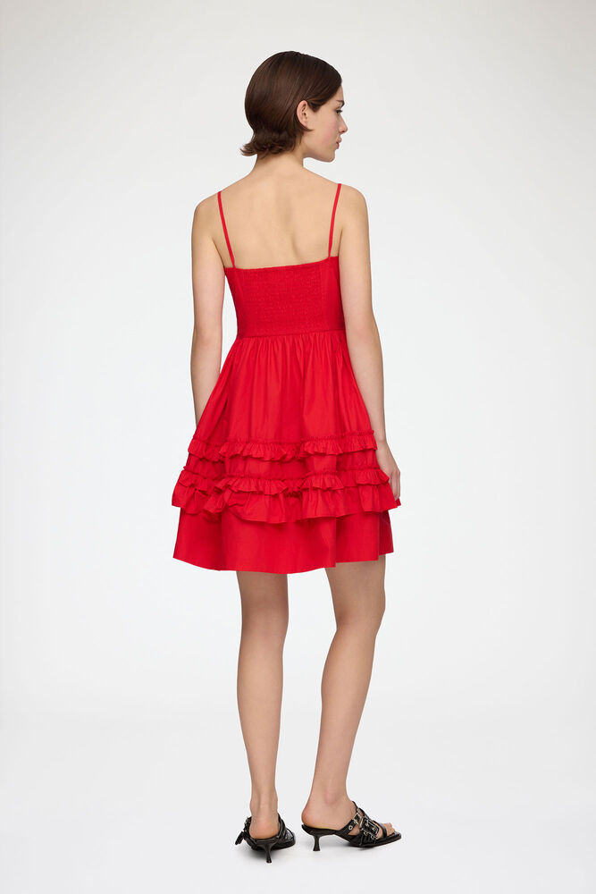 Dress in Red Cotton, Racing Red