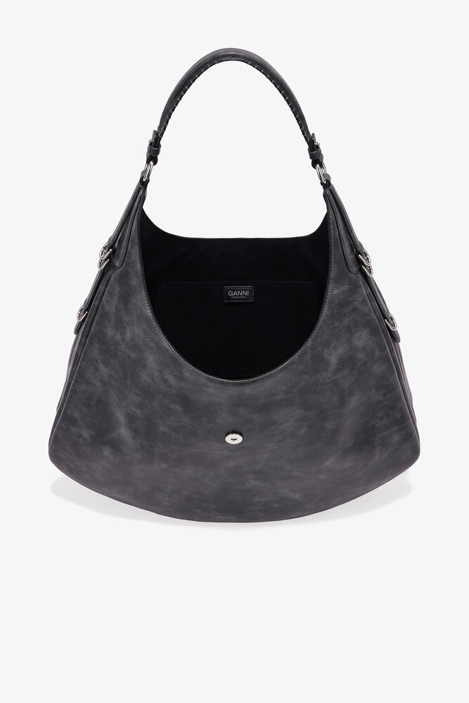 Large Kat Bag in Grey, Ebony