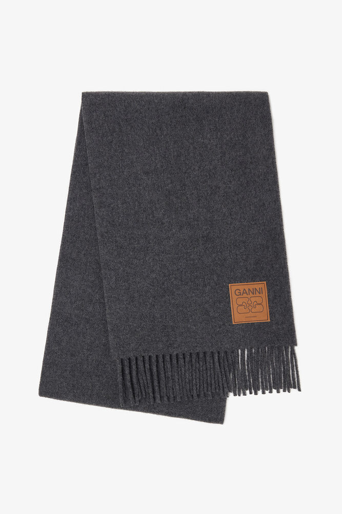 Scarf in Grey Wool, Paloma Melange