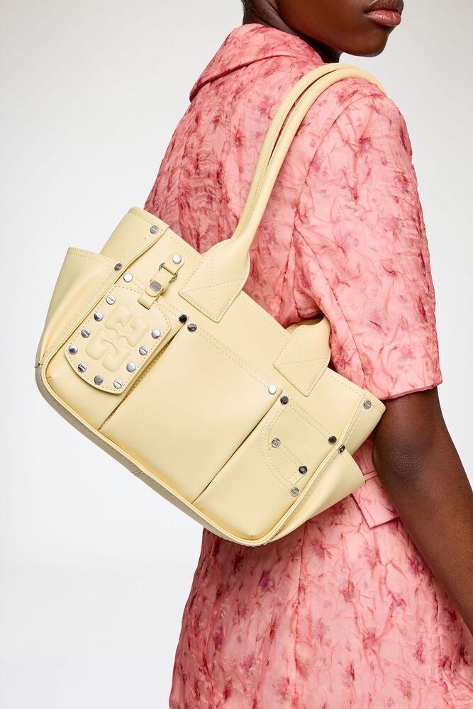 Small Posy Bag in Yellow, Yellow Cream