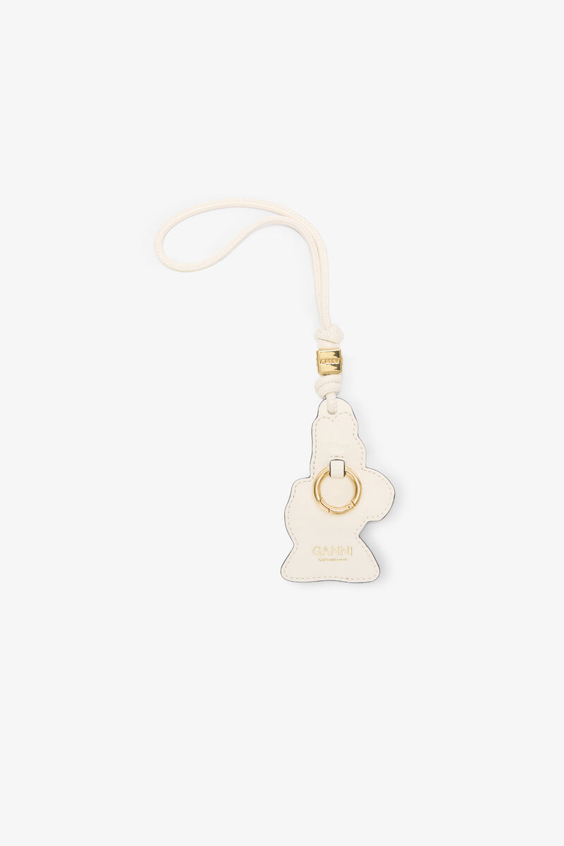 Kajsa Anka vit berlock, Recycled Leather, in colour Egret - 2 - GANNI