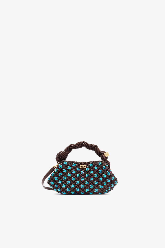 Mini Bou Bag in Braided Brown, Chicory Coffee