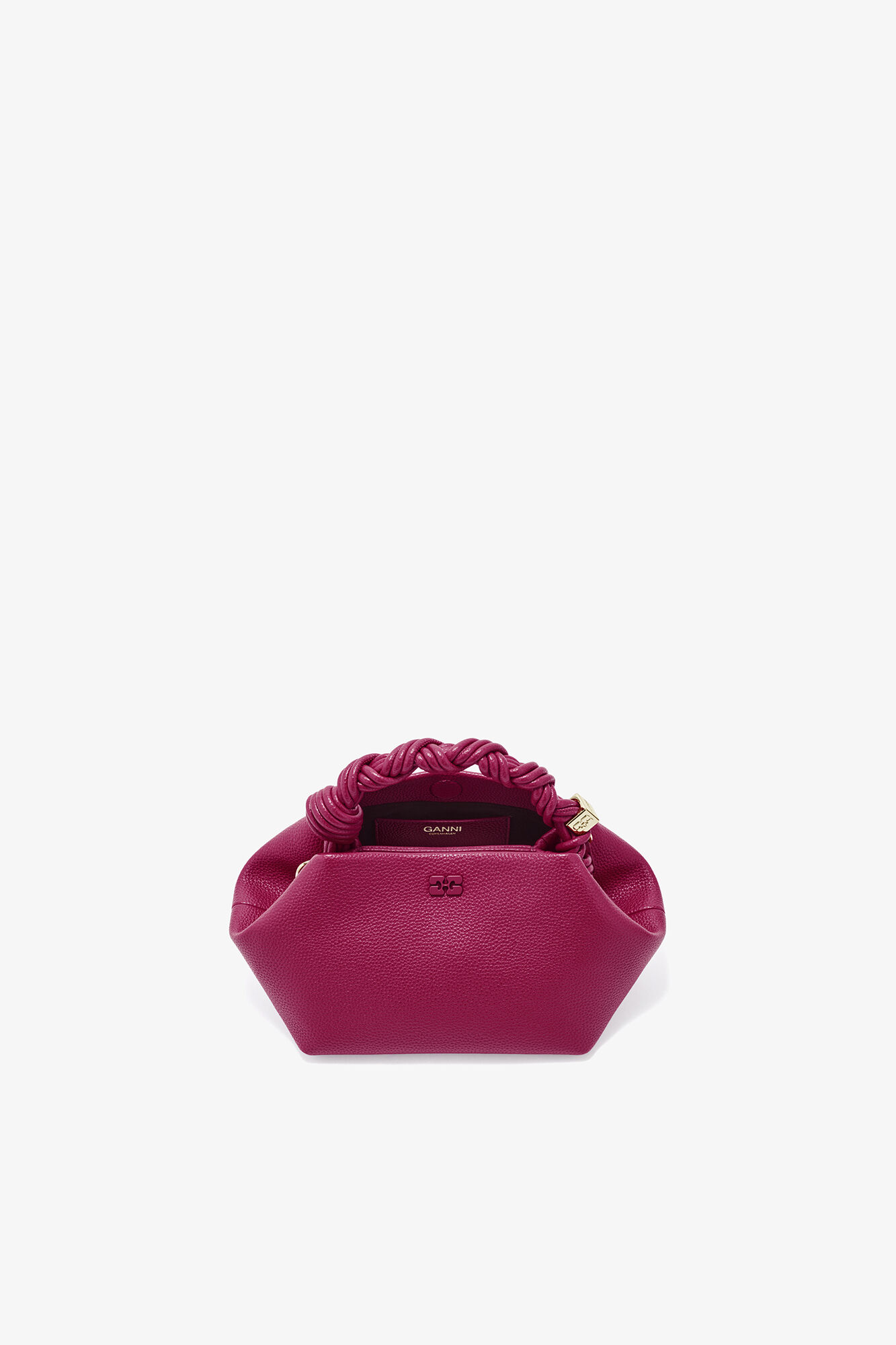 Persian Red Small Bou Bag in Grained Red | GANNI US
