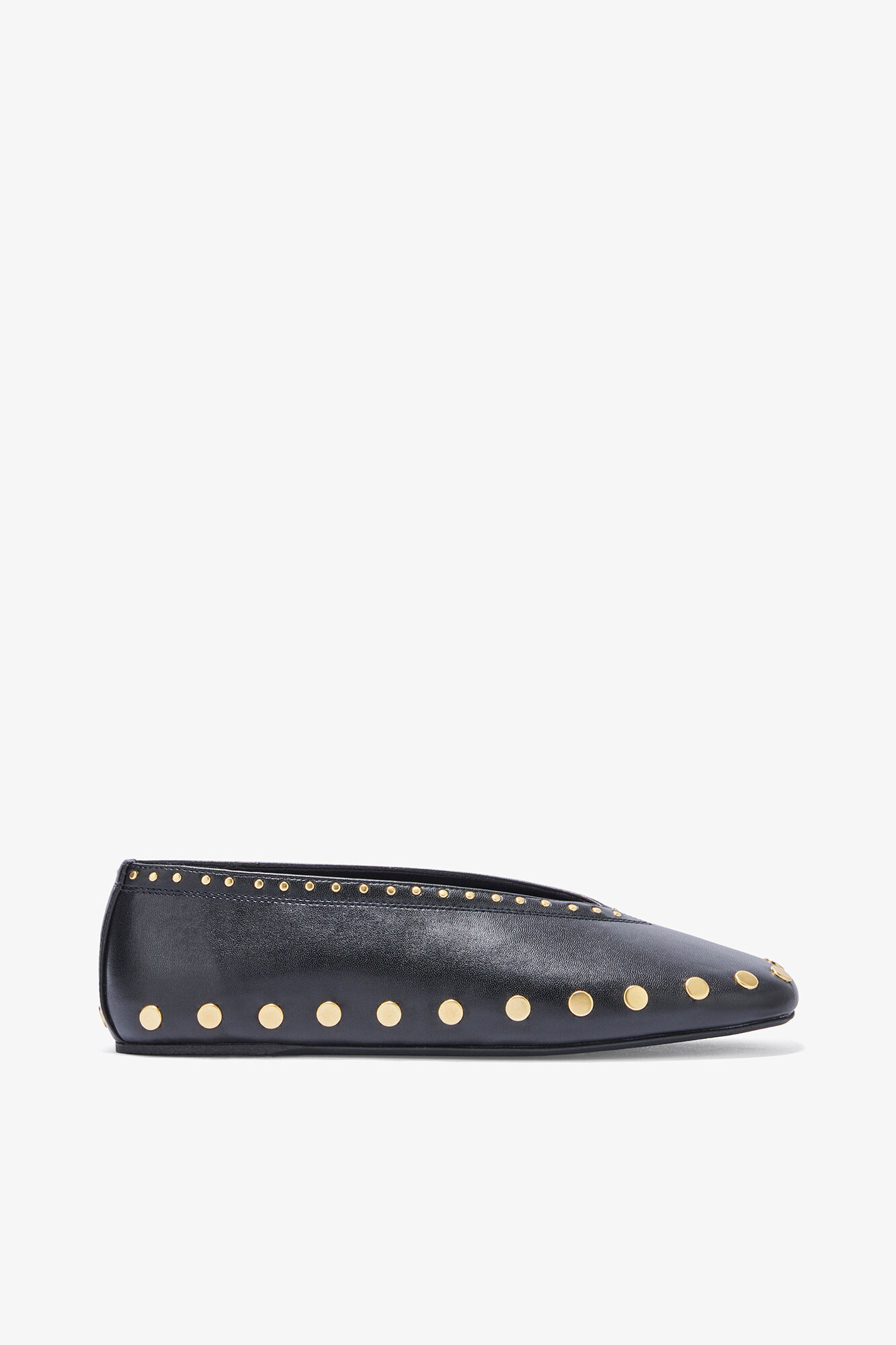 Jenny Ballerina in Black, Cotton, in colour Black - 1 - GANNI