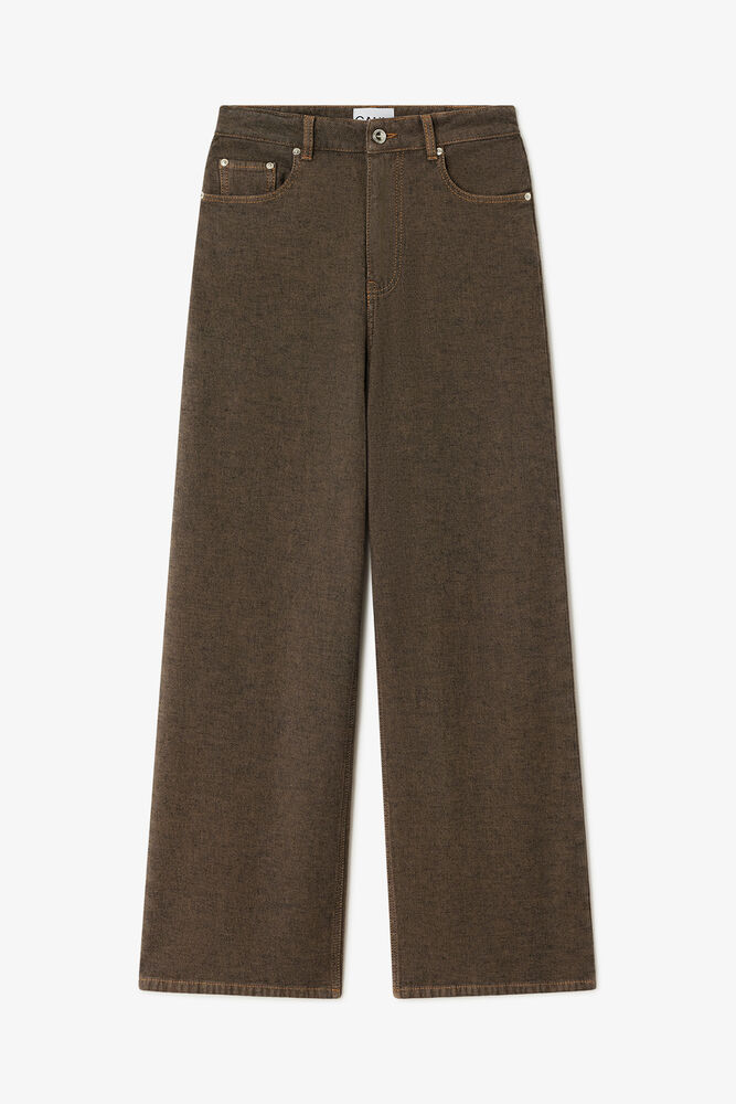 Lari-jeans i neppy denim, Chicory Coffee