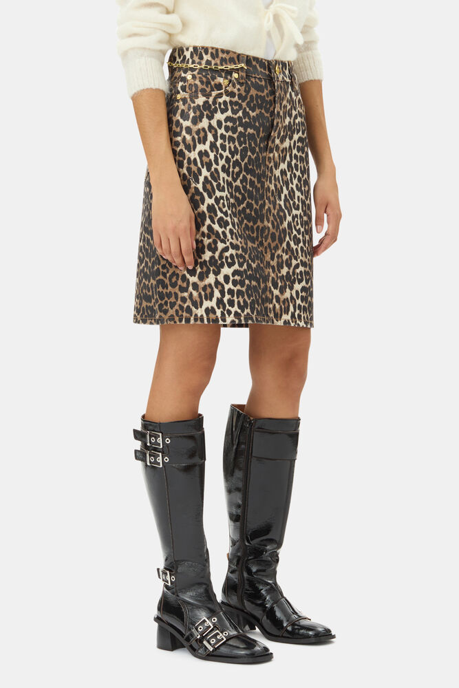 Leopard Foil Skirts, Leopard