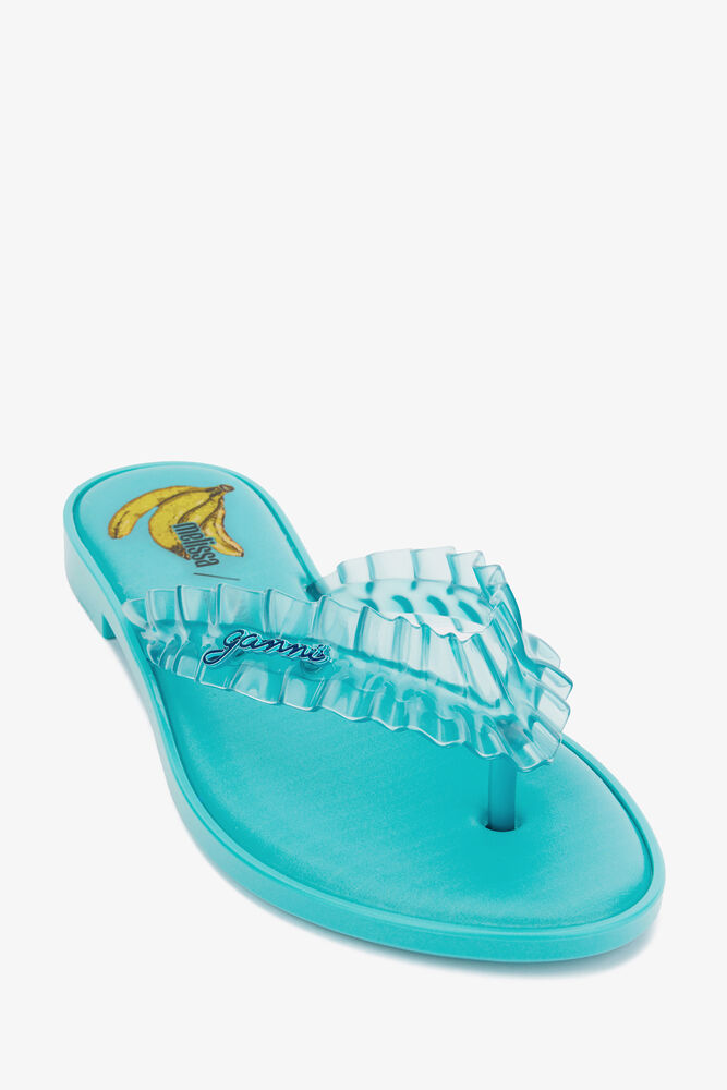 Melissa Flip Flop in Blue, Scuba Blue