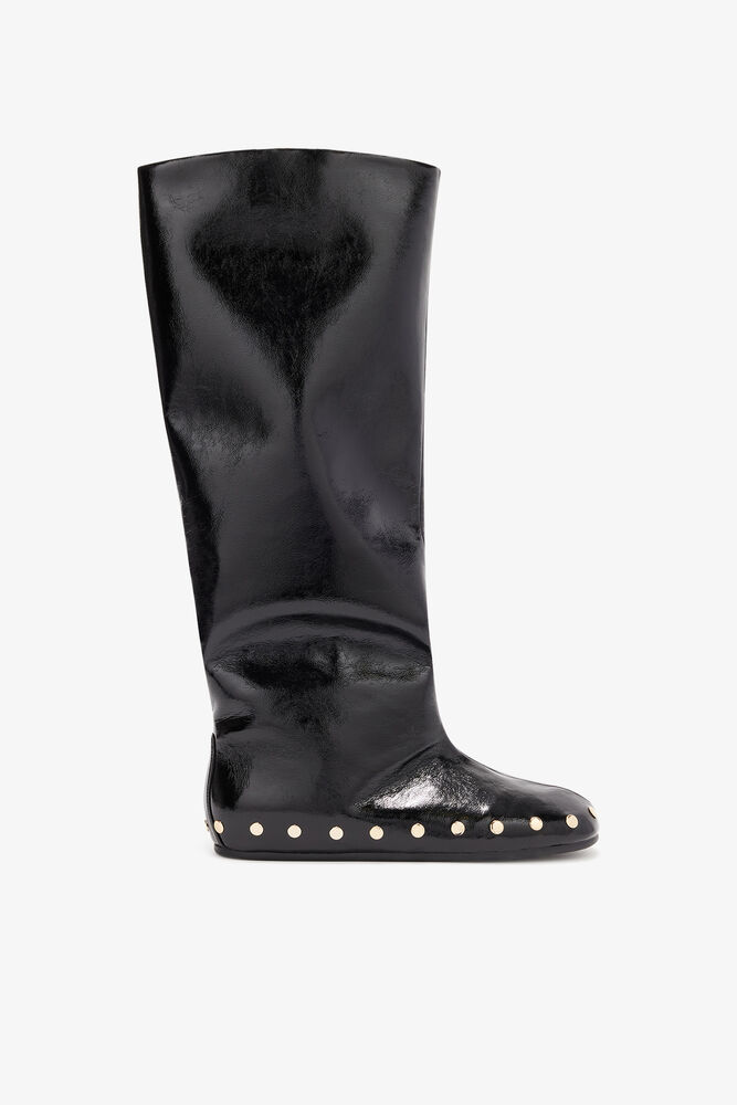 Jenny High Boots in Black, Black