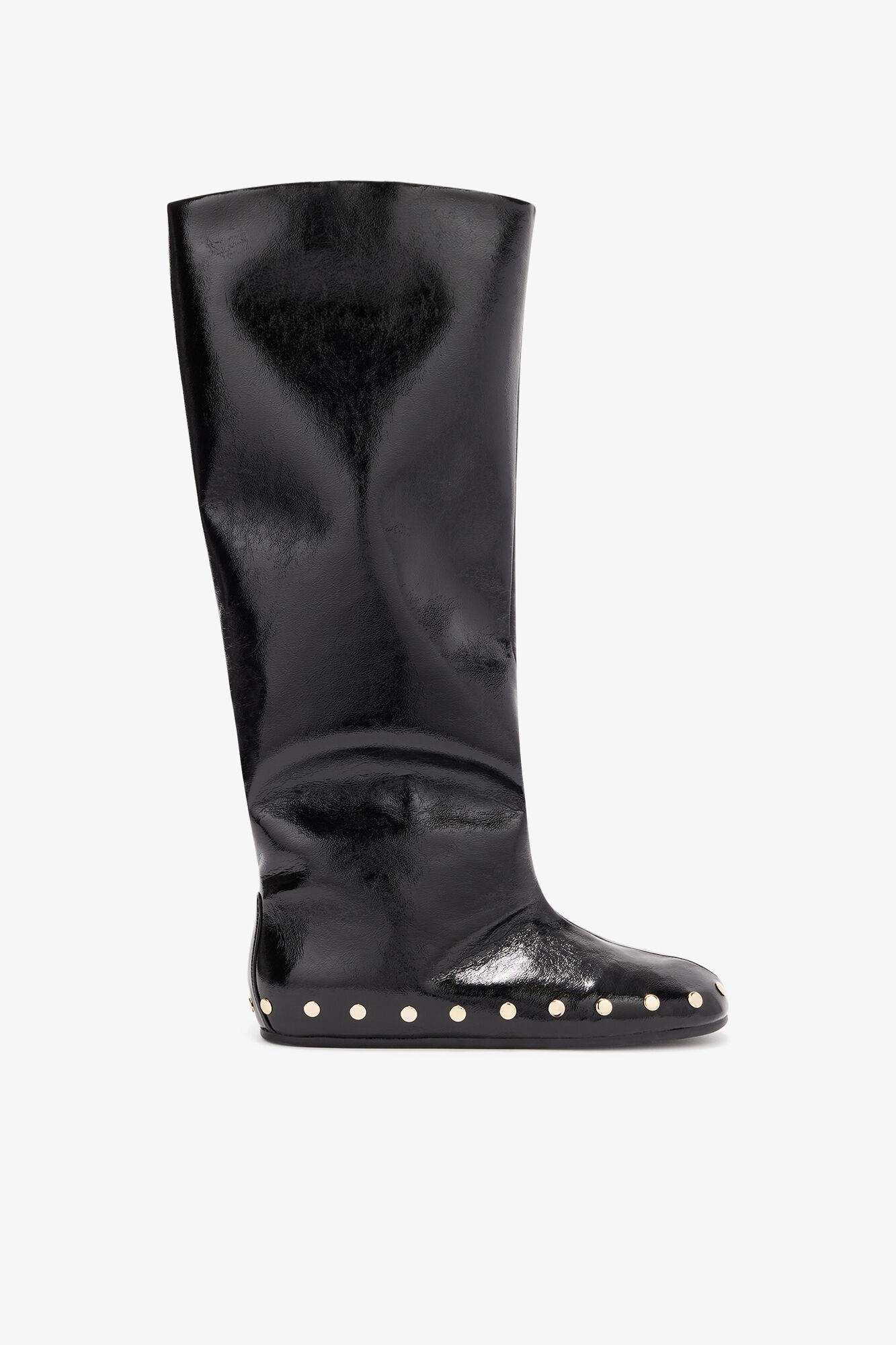 Jenny High Boots in Black, Polyester, in colour Black - 1 - GANNI