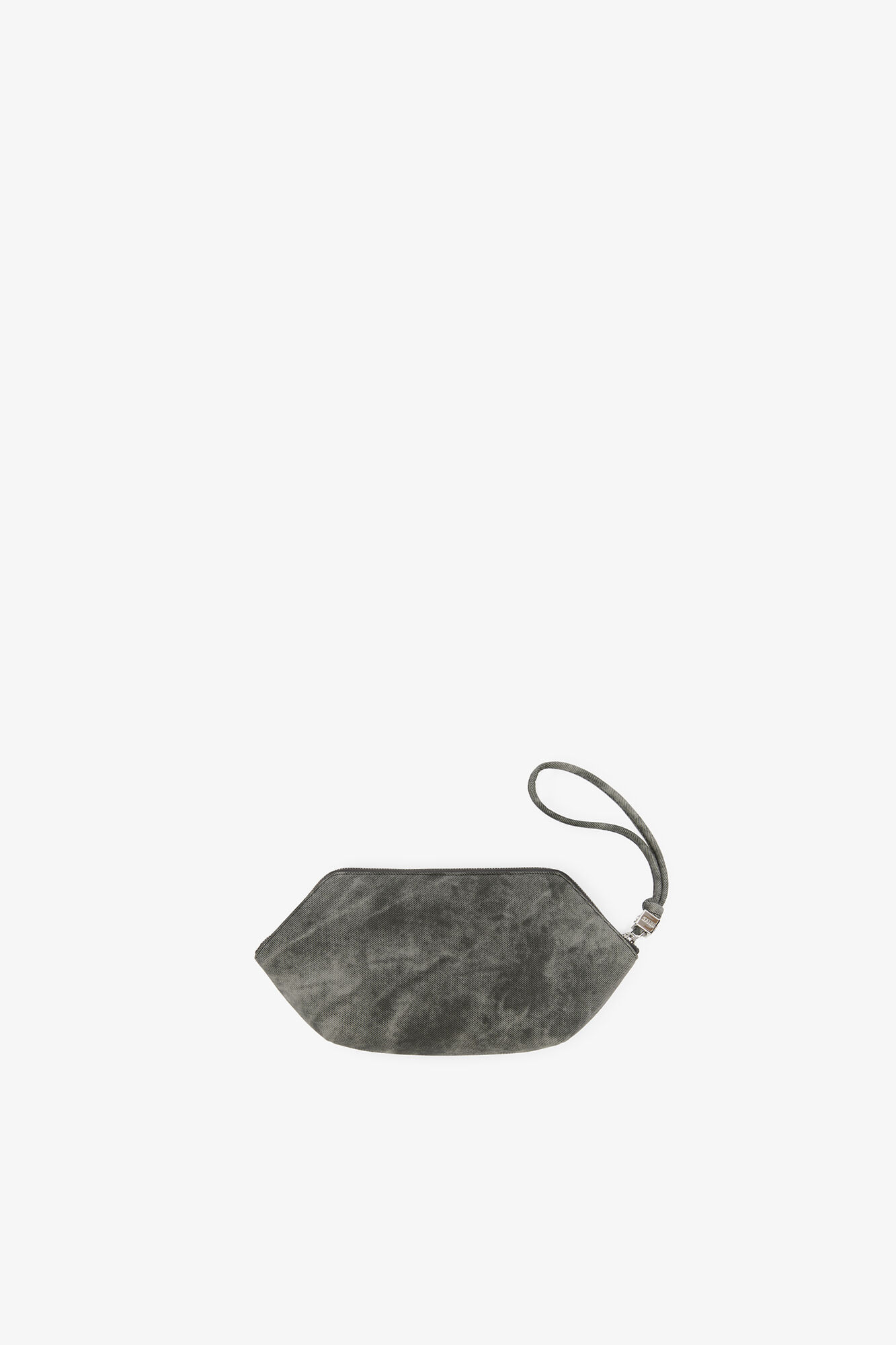 Bou Make-Up Pouch in Bleached Daisy Duck, Recycled Polyester, in colour Black Oyster - 2 - GANNI