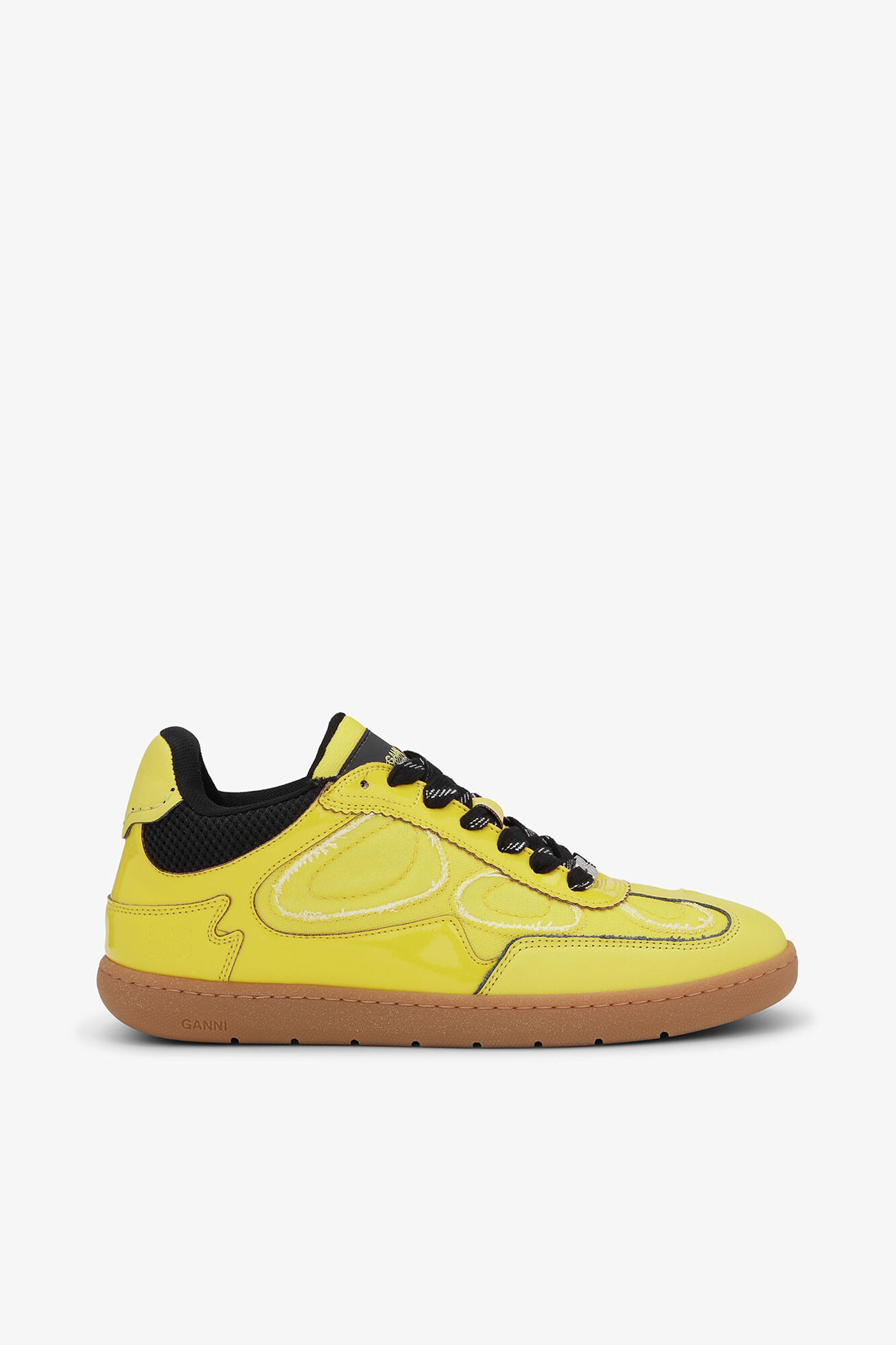 08 Sneakers, Polyurethane, in colour Blazing Yellow - 1 - GANNI