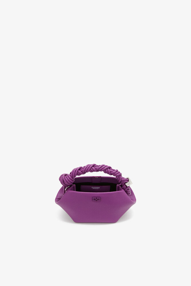 Mini Bou Bag in Grained Purple, Sparkling Grape