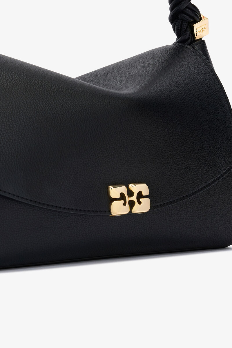 ブラックのグレイン Very Bou バッグ, Polyurethane, in colour Black - 3 - GANNI