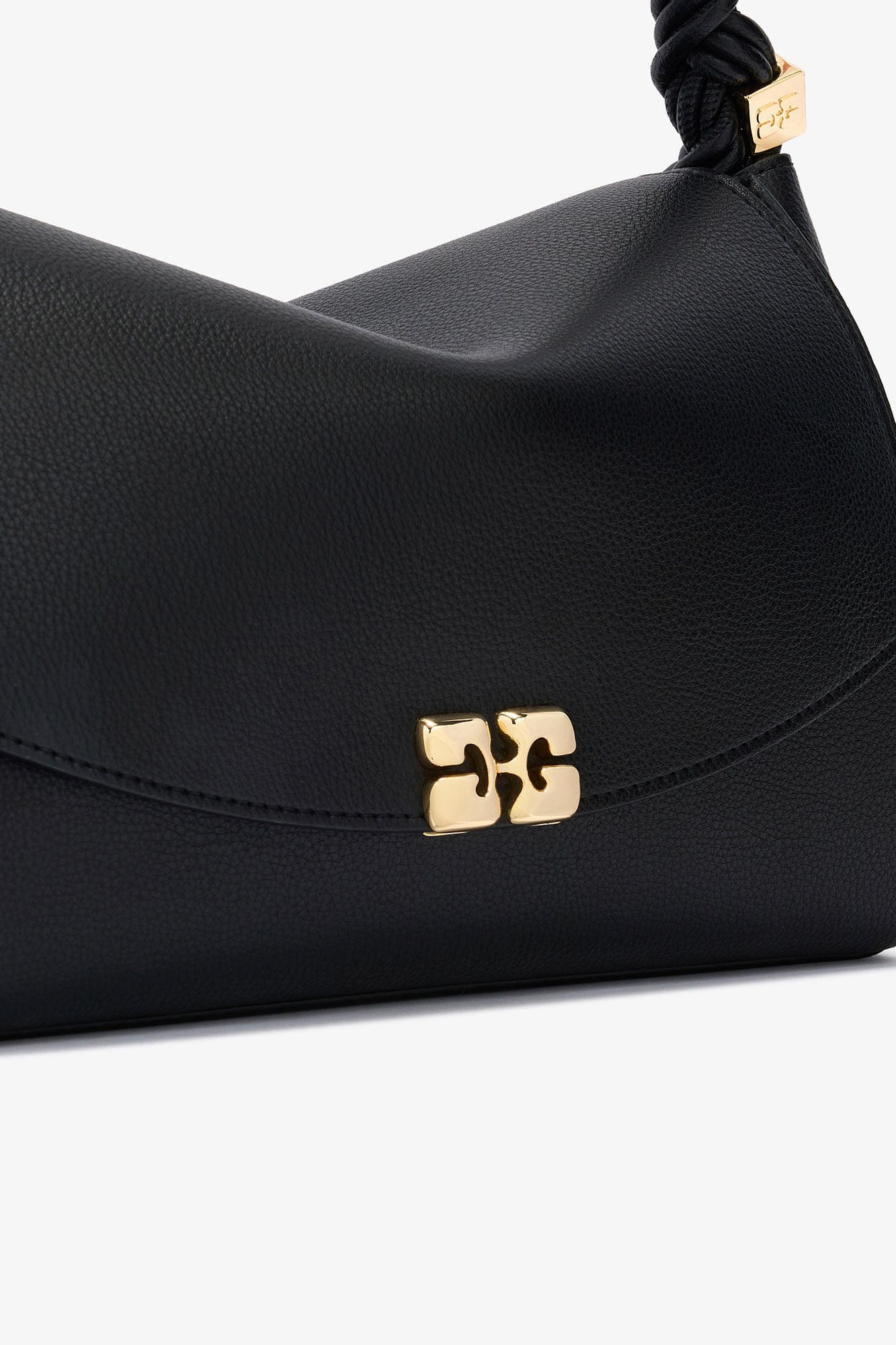 ブラックのグレイン Very Bou バッグ, Polyurethane, in colour Black - 3 - GANNI
