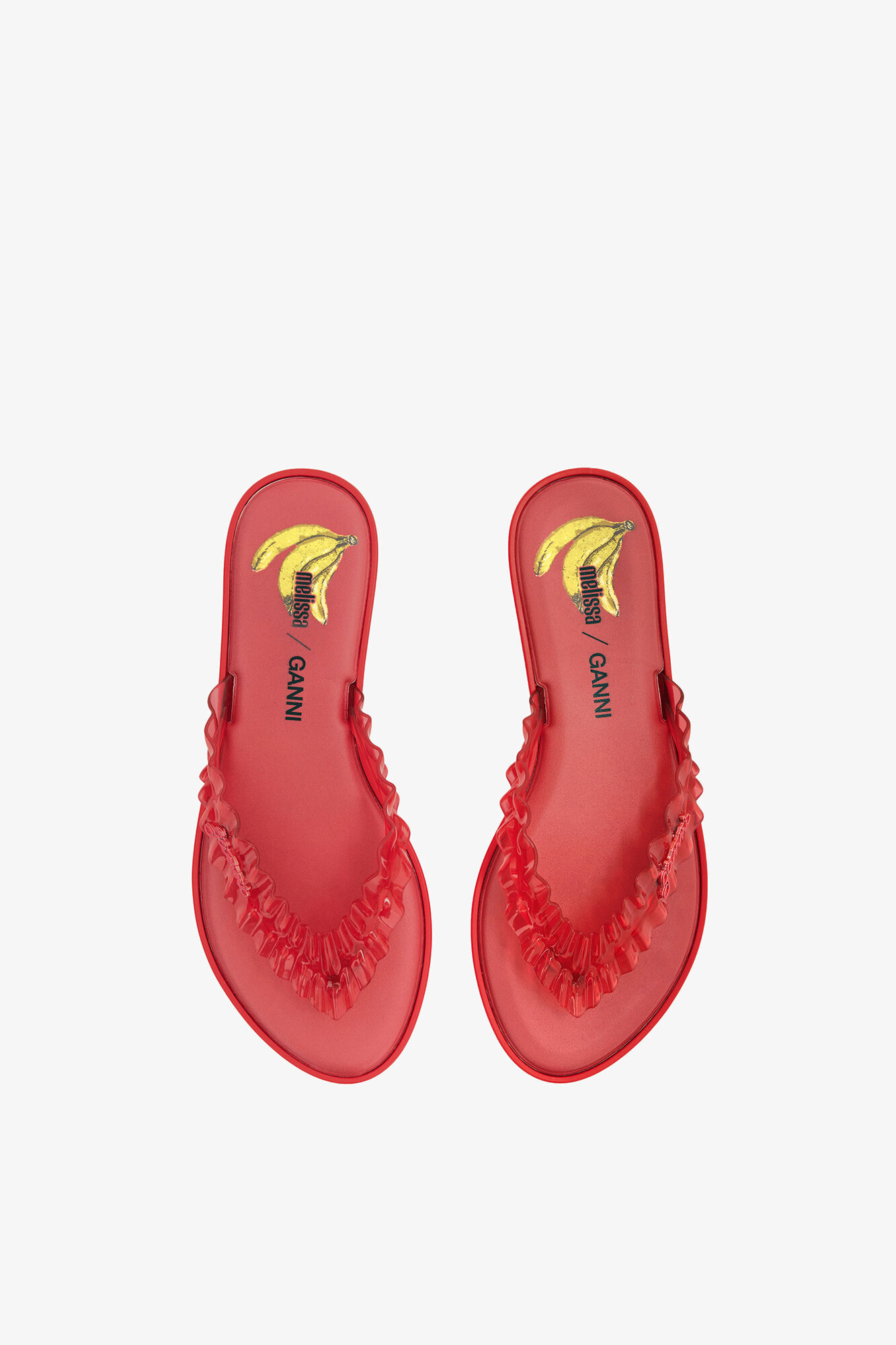 Melissa Flip Flop in Red, Polyvinyl Chloride, in colour Racing Red - 3 - GANNI