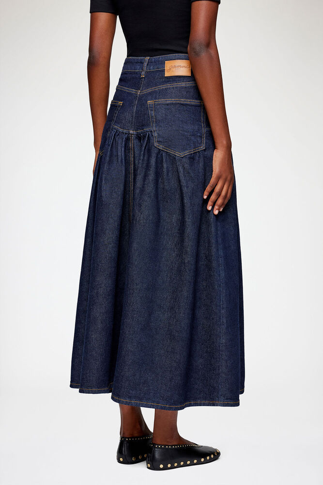 Skirt in Stretch Denim, Rinse