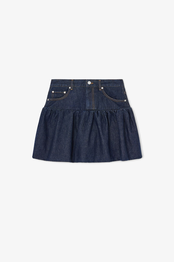 Kjol i rinse-denim, Rinse