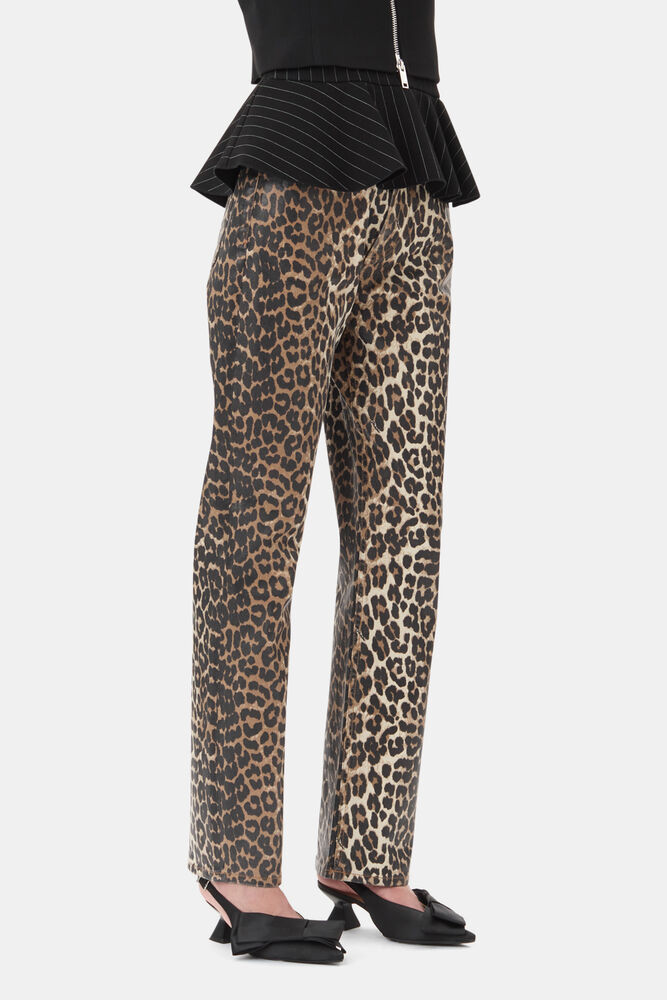 Leopard Foil Carri Jeans, Leopard