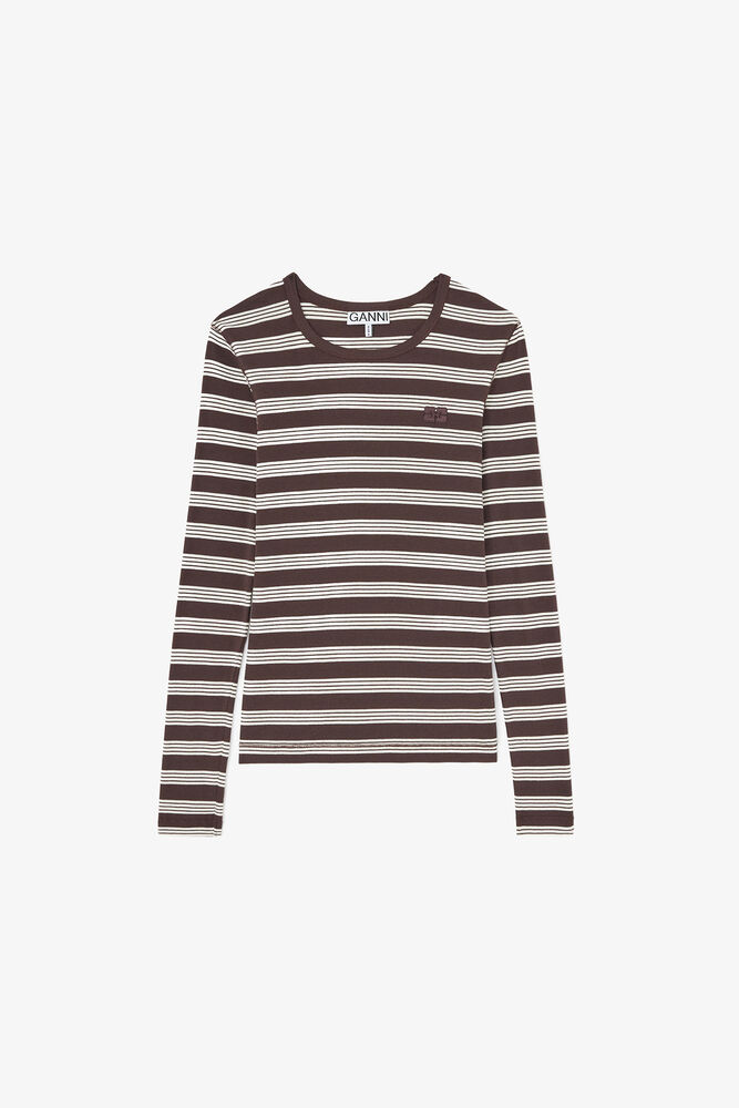 Long-sleeve Top in Stripe, Mole