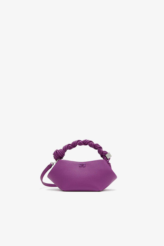 Mini-Bou-Tasche in Narbenoptik Lila, Sparkling Grape