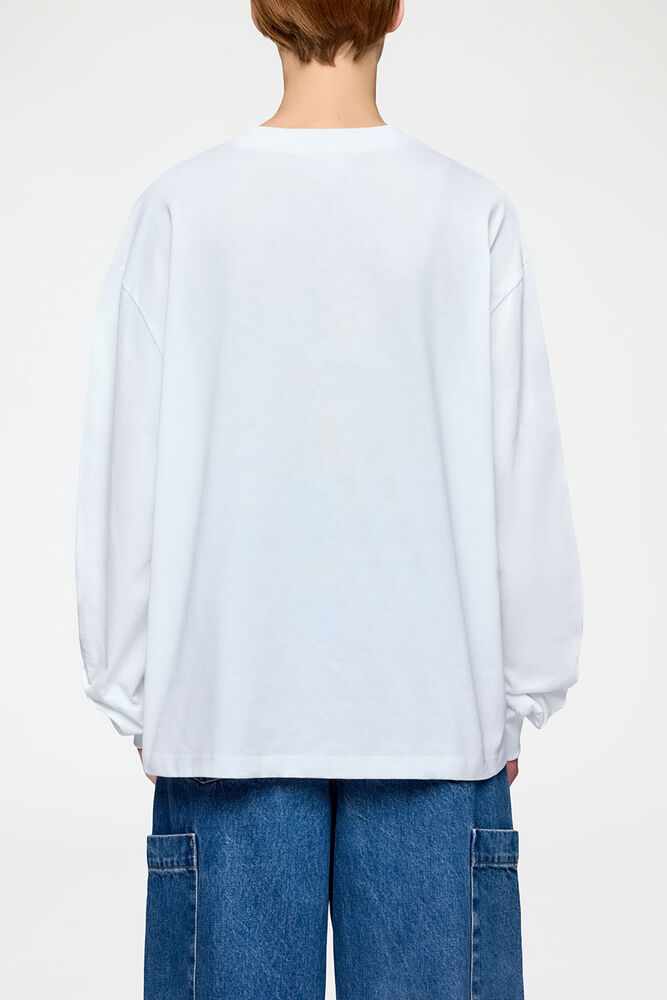 Long-sleeve T-shirt with Raspberries, Bright White