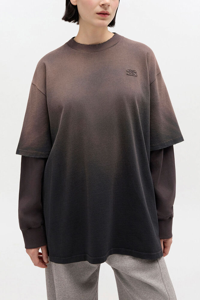 Washed Jersey Long-sleeve T-shirt, Phantom