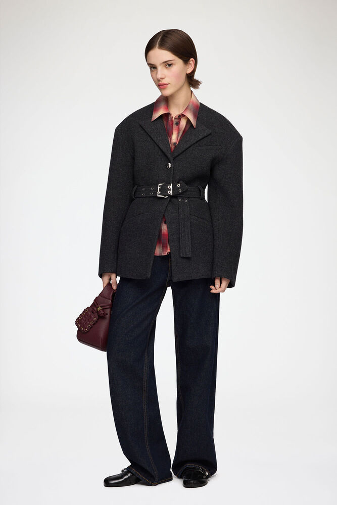 Jacket in Grey Wool, Phantom
