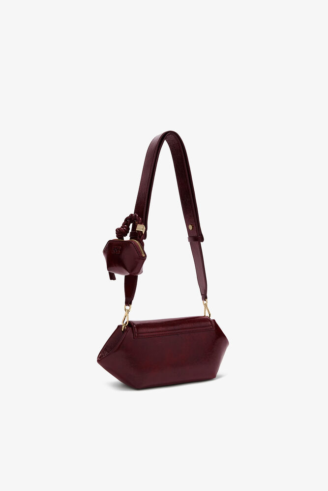Bou Bag East/West in Shine Red, Burgundy