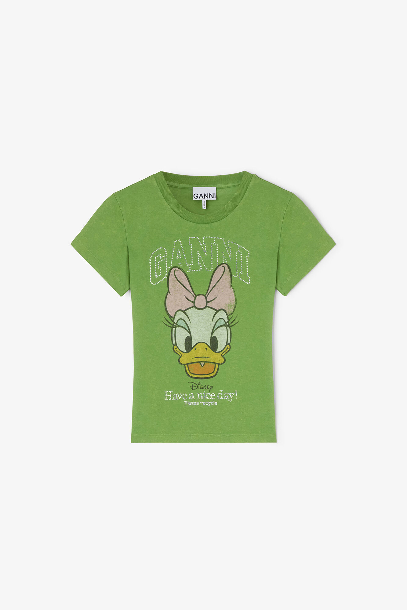 Minced Herb デイジーダックのグリーン ベイビーフィットTシャツ