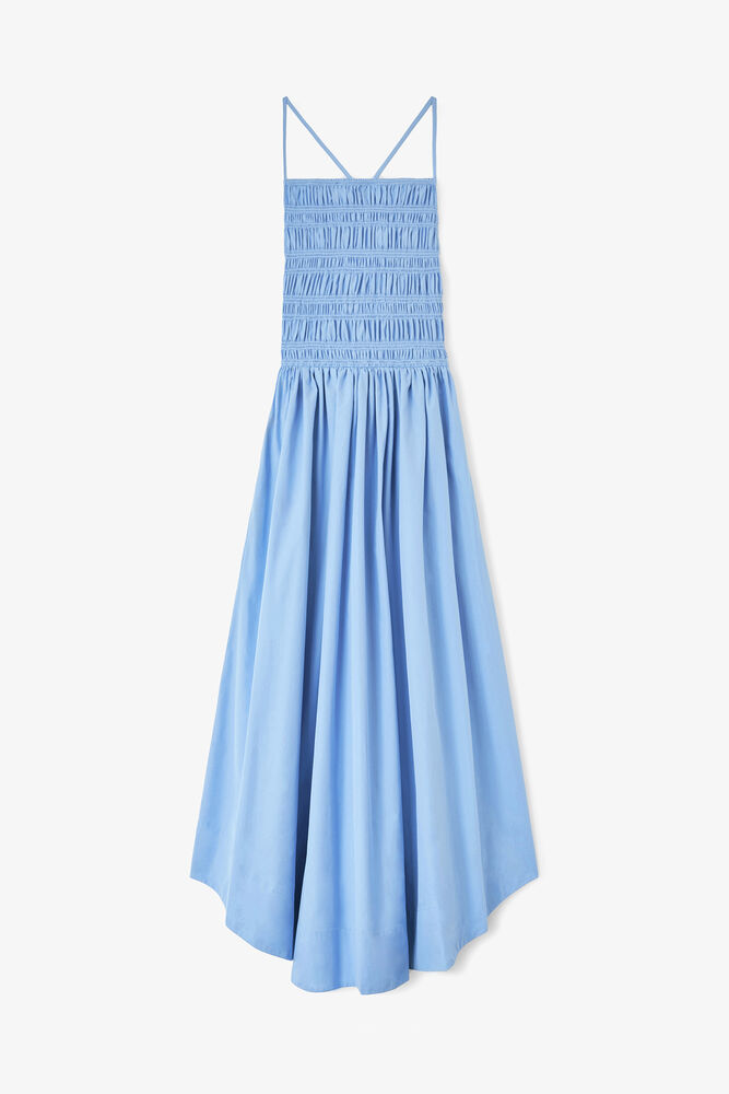 Dress in Blue Poplin, Azurine