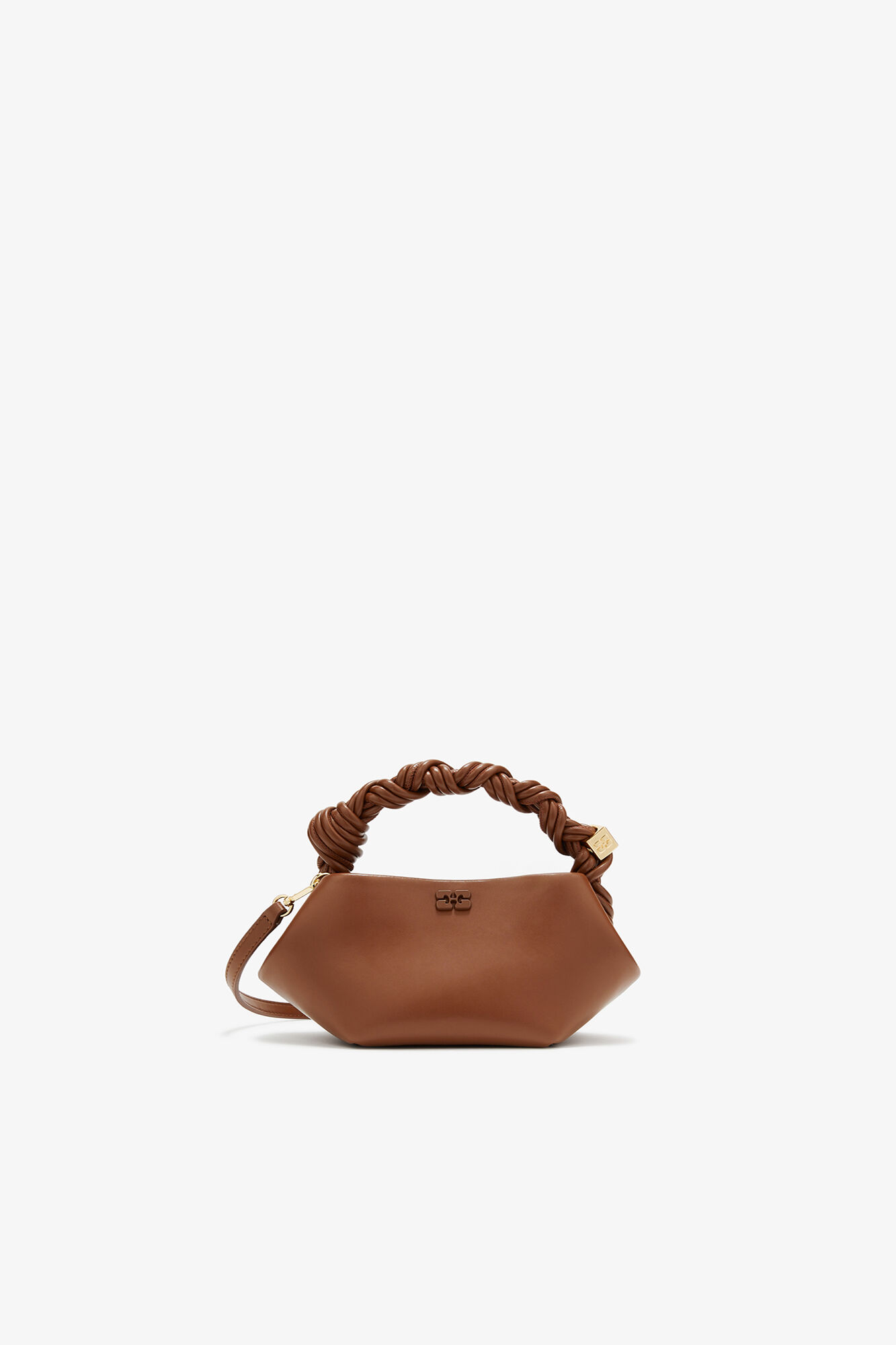バッグ GANNI BOU BAG Small Caramelcaf Sorrel Horse Mini Bou Bag in Brown | GANNI US
