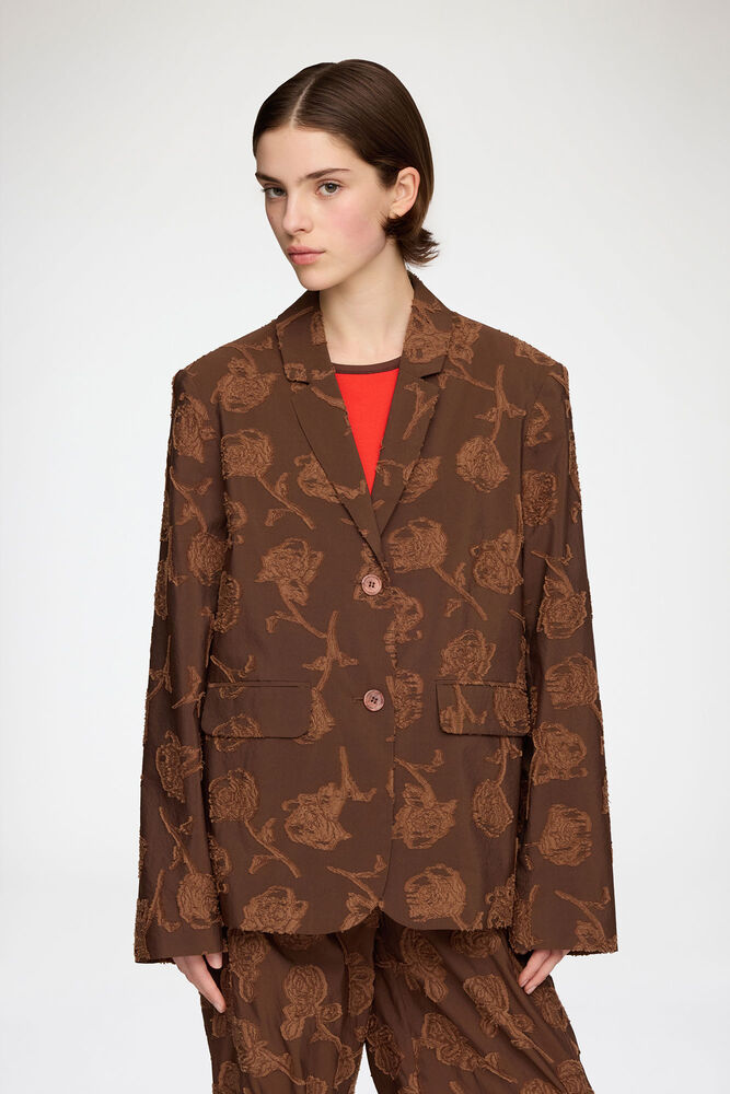 Blazer in Brown Fil Coupe, Cocoa Brown