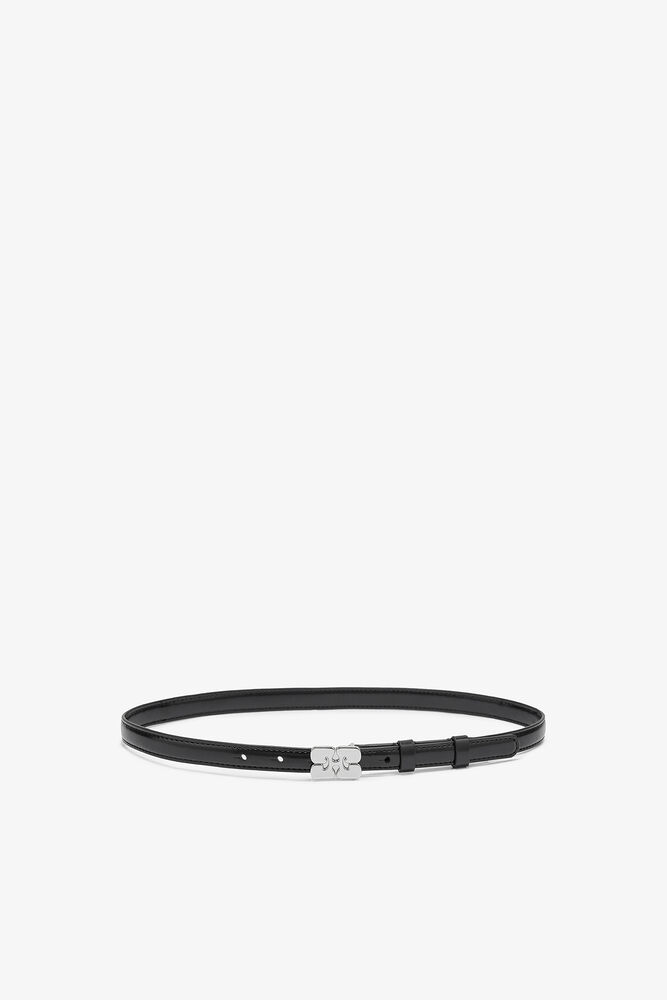 Kleiner Kat-Gürtel in Schwarz-Lack, Black
