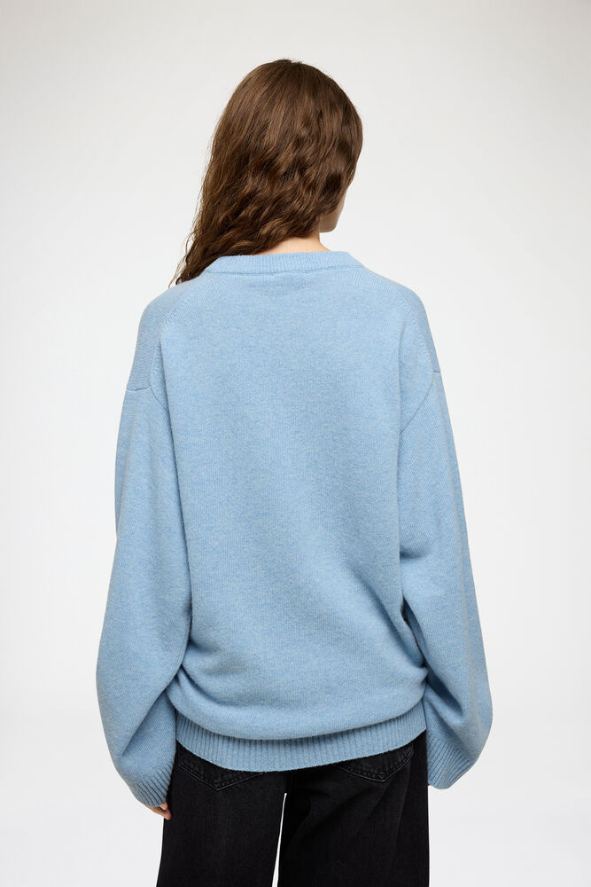 Oversized Jumper with Tiger, Baby Blue