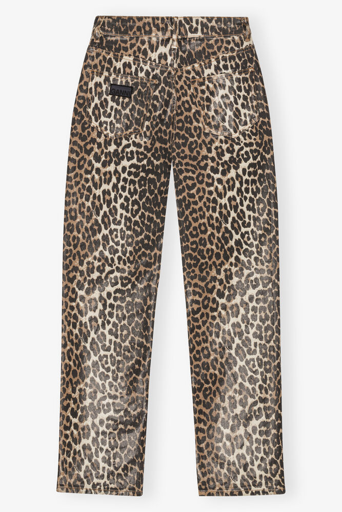 Leopard Foil Carri Jeans, Leopard