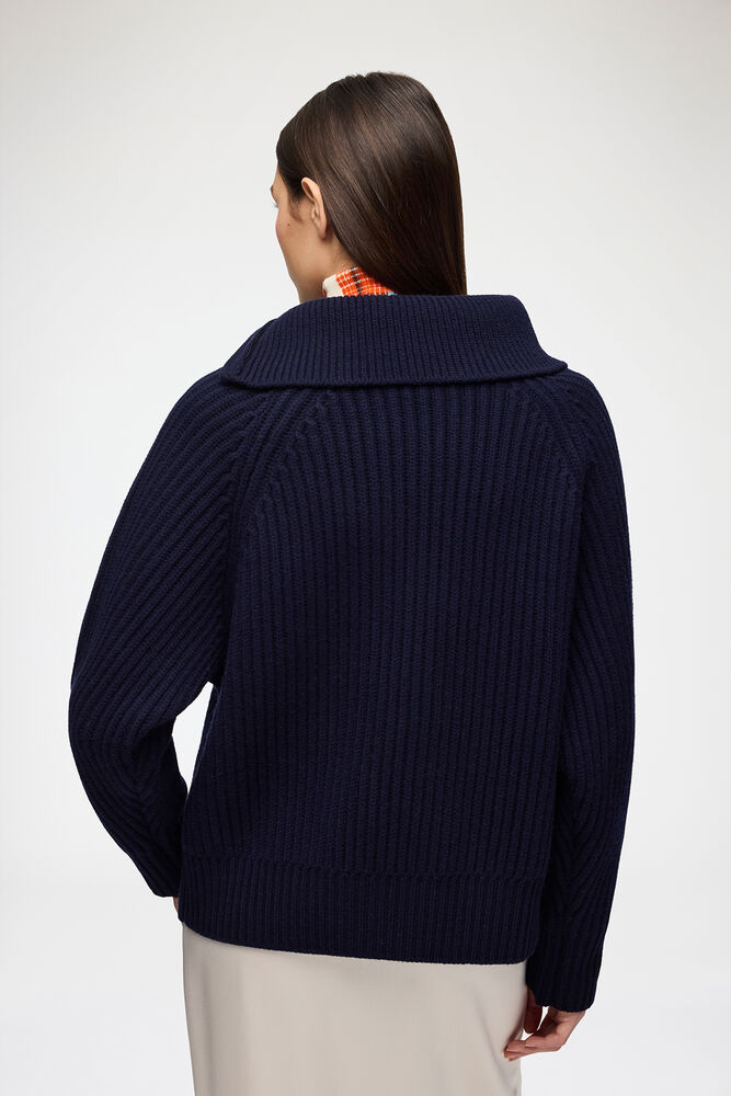 Turtleneck in Blue Wool, Sky Captain