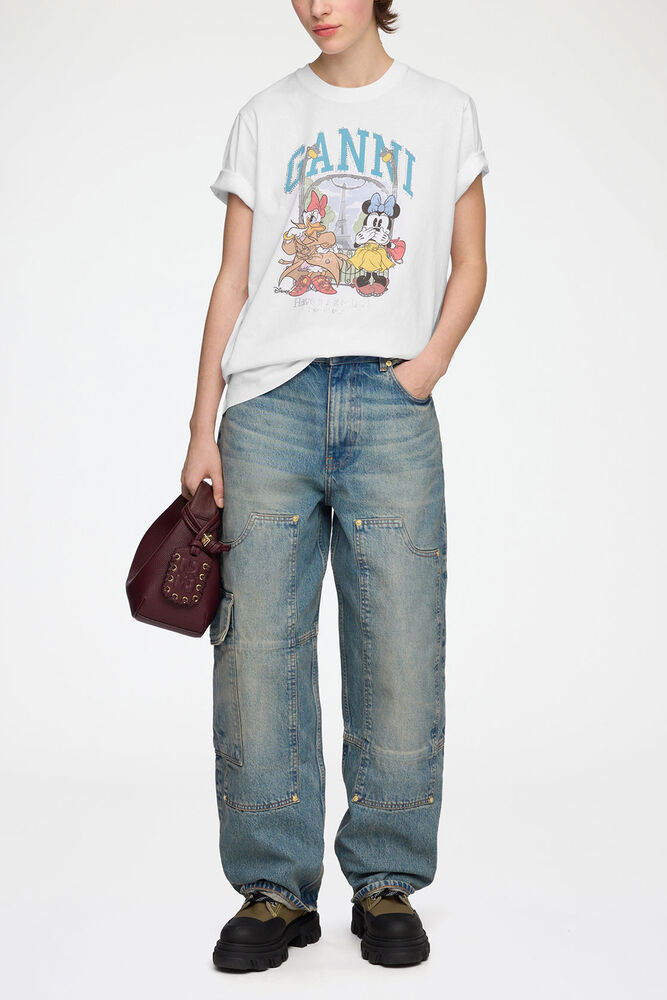 T-skjorte med Minni Mus og Dolly Duck, Bright White