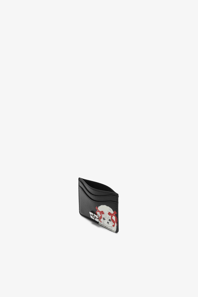 Bou Card Holder with Poodle, Black