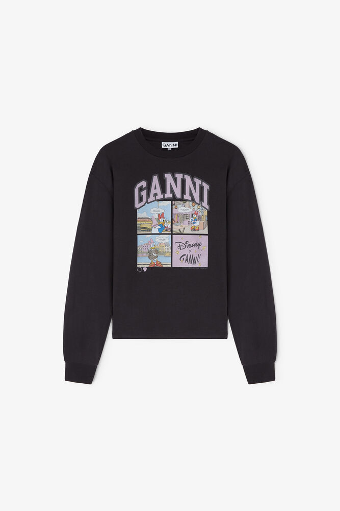 Daisy Duck Black Long-sleeve T-shirt, Phantom