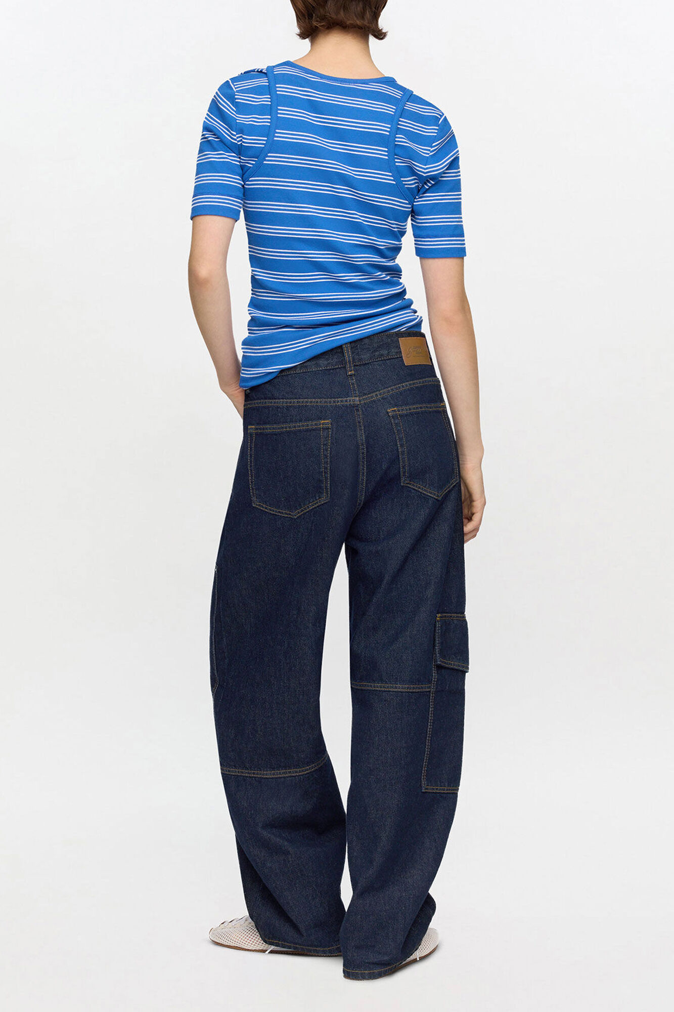 Audri Jeans in Dark Rinse Denim, Organic Cotton, in colour Rinse - 2 - GANNI