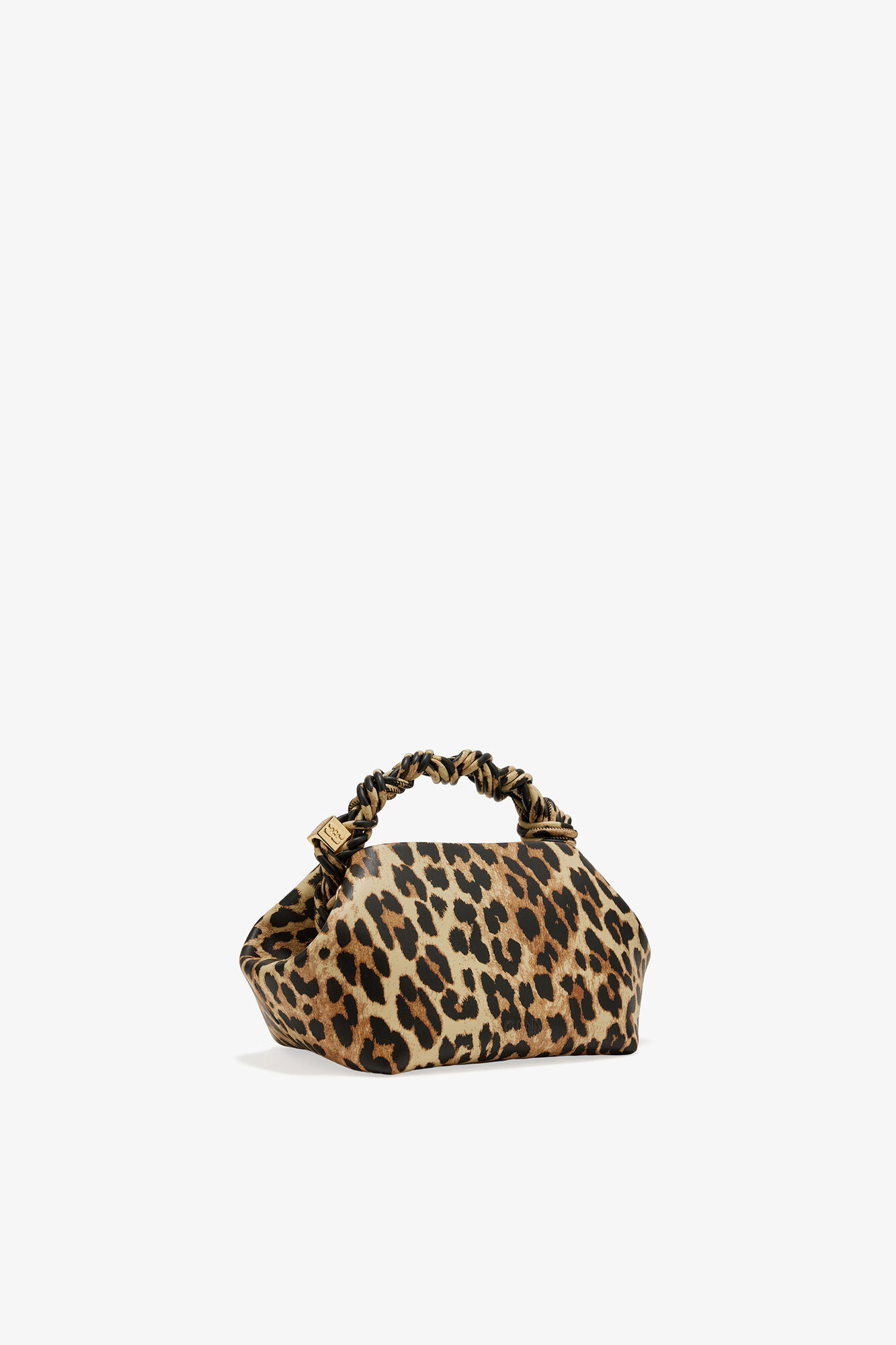 Small Bou Bag in Leopard, Recycled Leather, in colour Leopard - 2 - GANNI