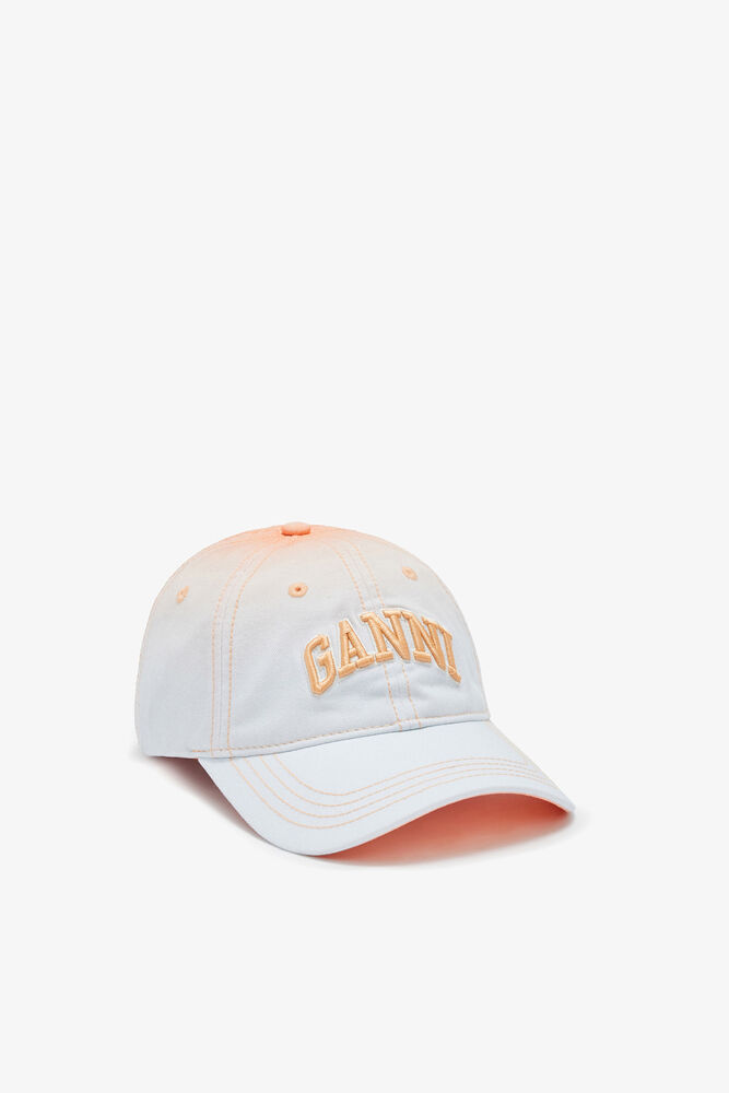 Cap in Printed Ombre, Cantaloupe