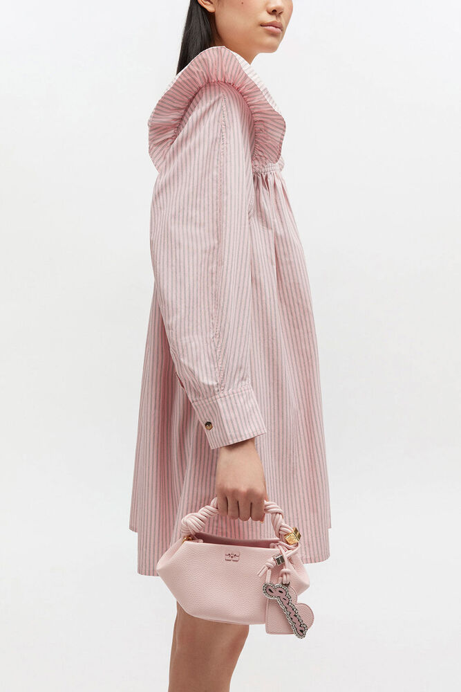 Mini Bou Bag in Grained, Chalk Pink