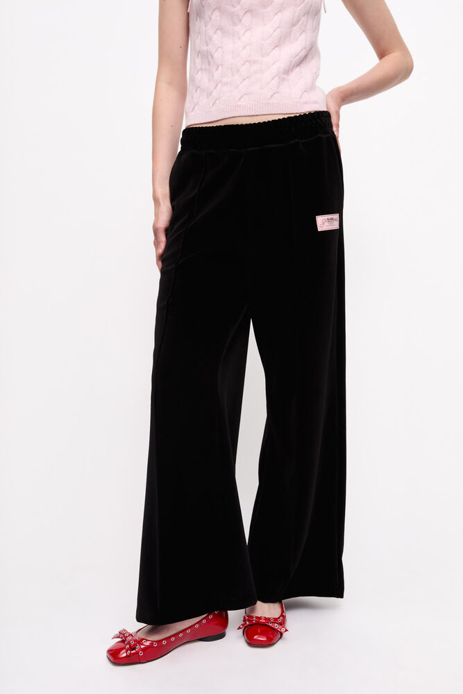 Bukser i kraftig velour, Black